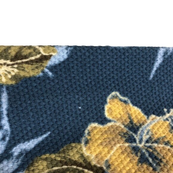 Vintage OP Sport Hawaiian Polo Shirt Mens XL Floral Retro Beach Aloha 90s Waffle - Picture 11 of 14